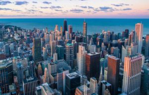 downtown Chicago skyline